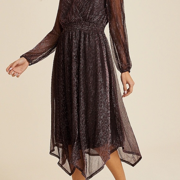 Maurices Dresses & Skirts - Metallic long sleeve midi dress